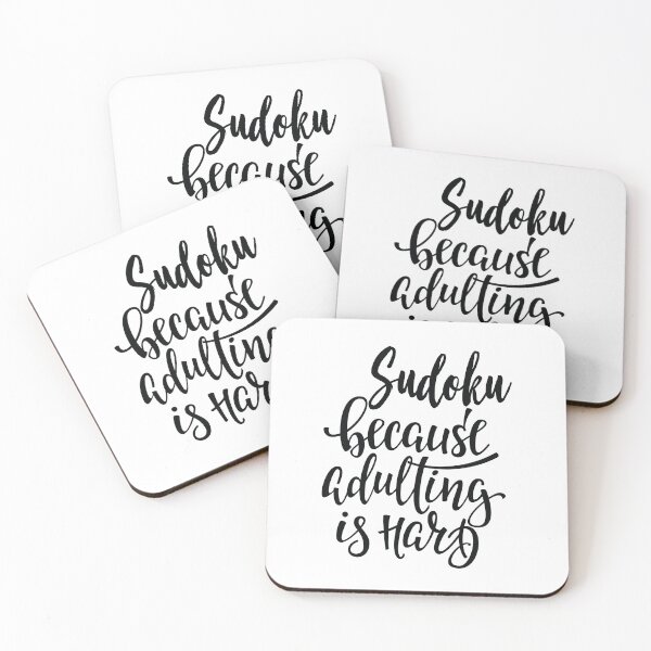 Item preview, Sudoku Because Adulting Is Hard designed and sold by ProjectX23.
