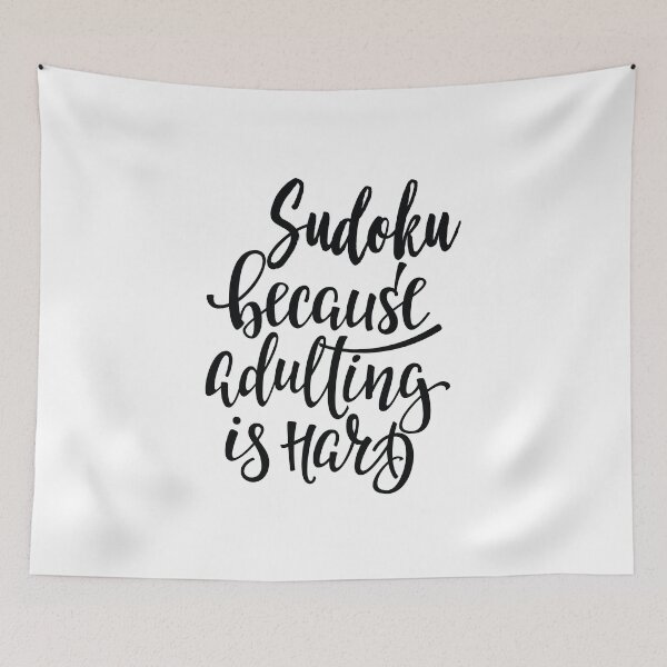 Item preview, Sudoku Because Adulting Is Hard designed and sold by ProjectX23.