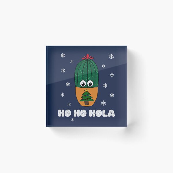 Item preview, Ho Ho Hola - Cactus In Christmas Tree Pot designed and sold by DreamCactus.