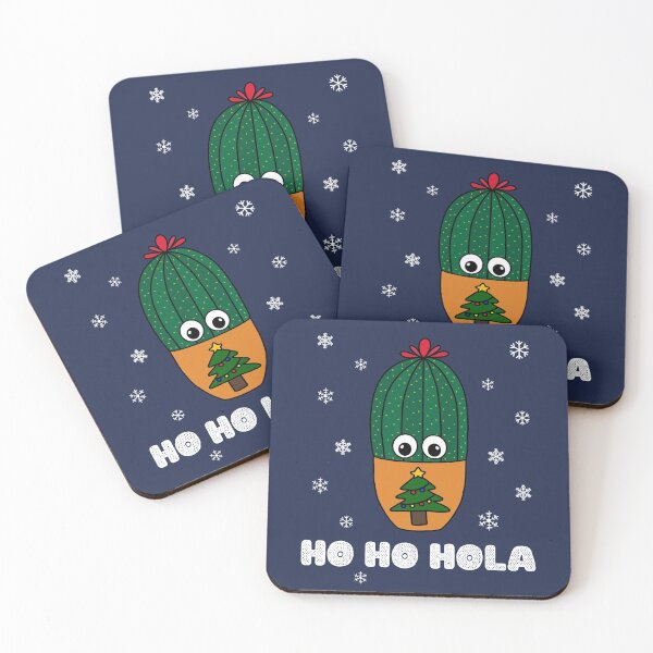 Item preview, Ho Ho Hola - Cactus In Christmas Tree Pot designed and sold by DreamCactus.
