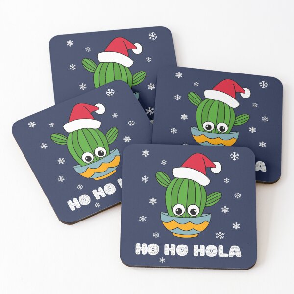 Item preview, Ho Ho Hola - Cactus With A Santa Hat In A Bowl designed and sold by DreamCactus.