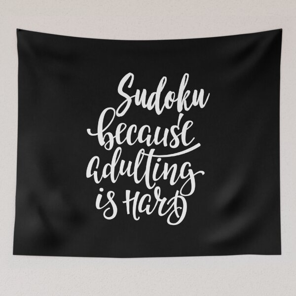 Item preview, Sudoku Because Adulting Is Hard designed and sold by ProjectX23.