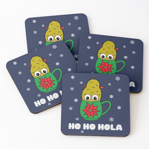 Artikelvorschau, Ho Ho Hola - Small Christmas Cactus In Poinsettia Mug entworfen und verkauft von DreamCactus.