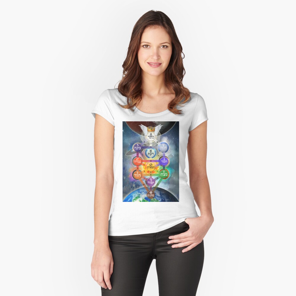 Item preview, Fitted Scoop T-Shirt designed and sold by PurplePeacock.