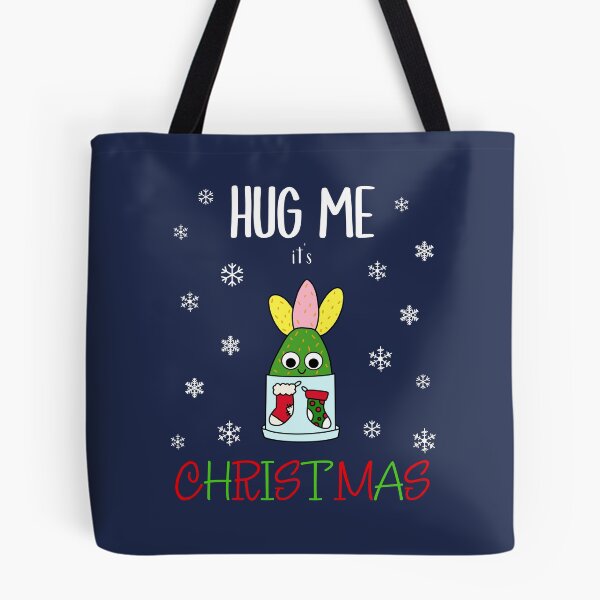 Item preview, Hug Me It's Christmas - Hybrid Cactus In Christmas Themed Pot designed and sold by DreamCactus.
