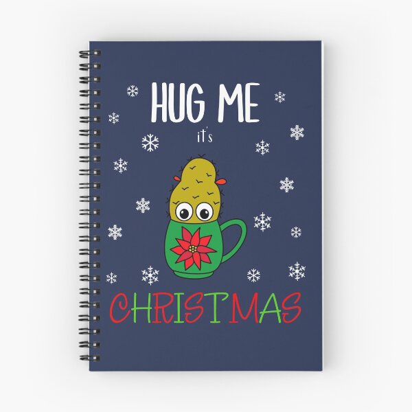 Item preview, Hug Me It's Christmas - Small Christmas Cactus In Poinsettia Mug designed and sold by DreamCactus.