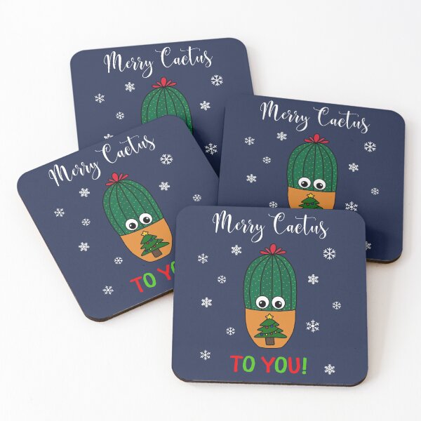Item preview, Merry Cactus To You - Cactus In Christmas Tree Pot designed and sold by DreamCactus.