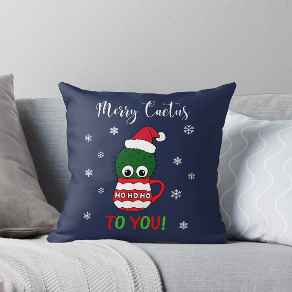 Artikelvorschau, Merry Cactus To You - Cactus With A Santa Hat In A Christmas Mug entworfen und verkauft von DreamCactus.
