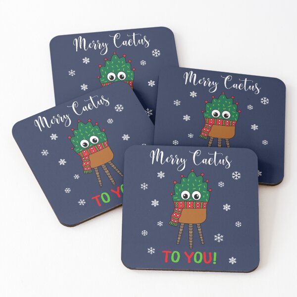 Artikelvorschau, Merry Cactus To You - Christmas Cactus With Scarf entworfen und verkauft von DreamCactus.