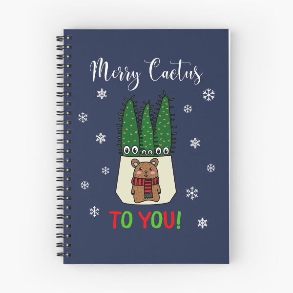 Artikelvorschau, Merry Cactus To You - Eves Pin Cacti In Christmas Bear Pot entworfen und verkauft von DreamCactus.