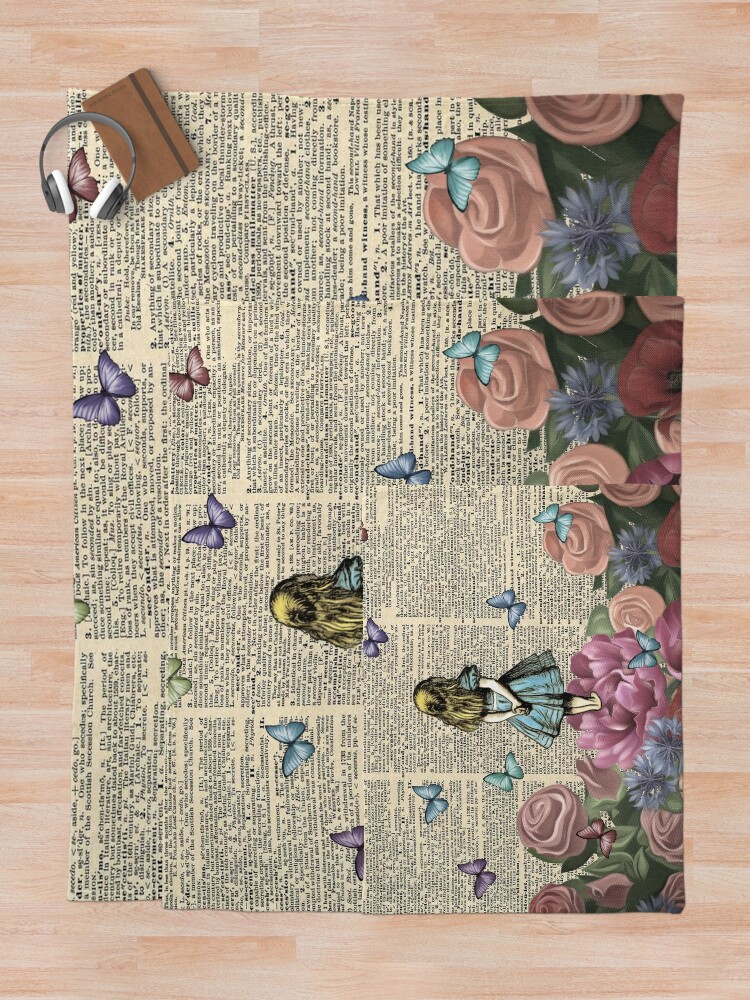 Alternate view of Alice In Wonderland - Wonderland Garden Throw Blanket