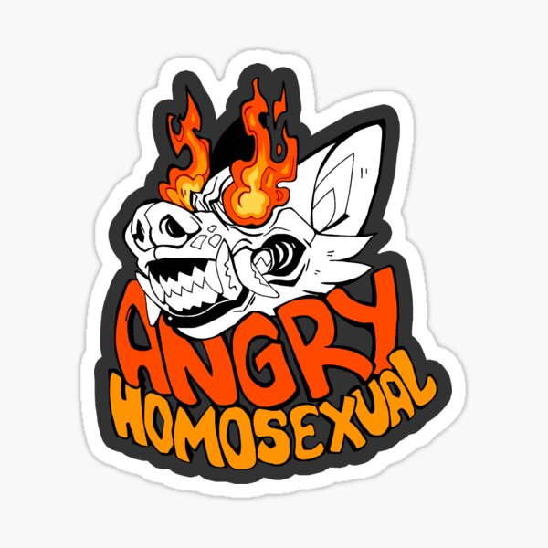 Angry Homosexual Sticker