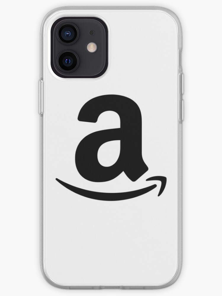 Amazon Logo Black On A White Background Iphone Case Cover By Gonoa Redbubble