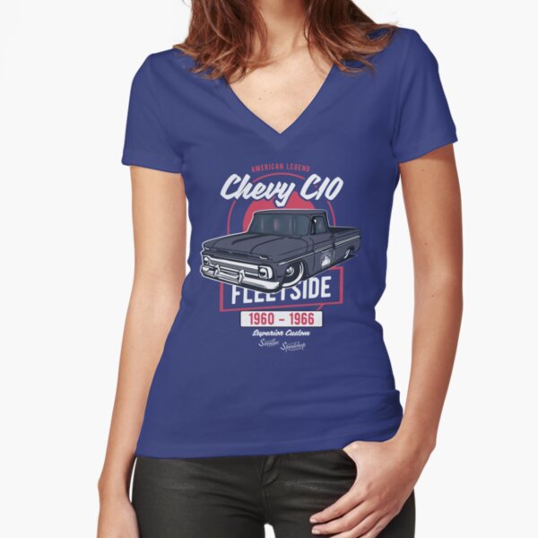 Chevy C10 - American Legend Fitted V-Neck T-Shirt