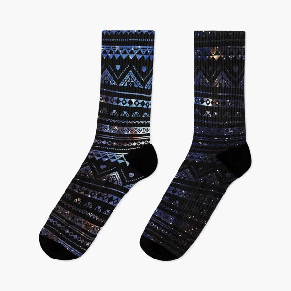 Item preview, Aztec Black Galaxy Blue designed and sold by rapplatt.