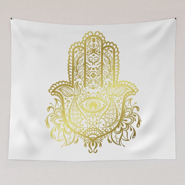 Item preview, Royal Golden Hamsa Hand designed and sold by maryedenoa.