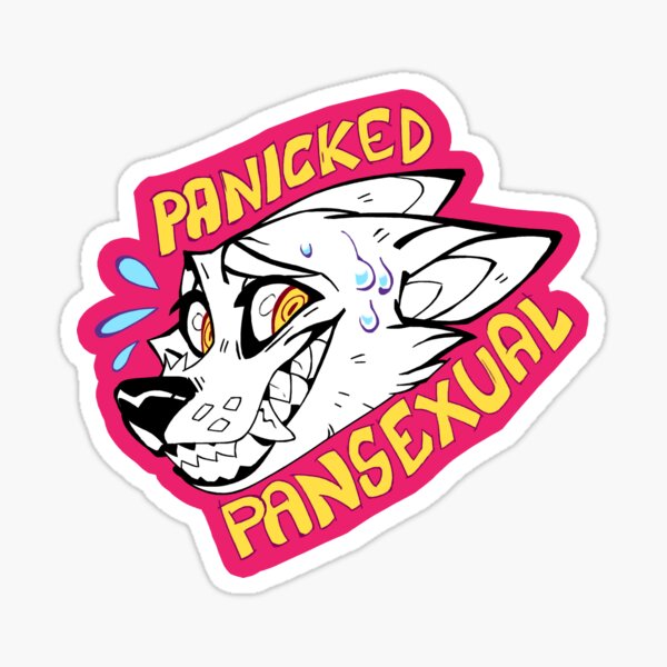 panicked pansexual Sticker