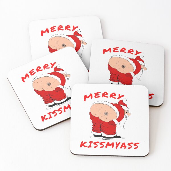 Item preview, Merry Kissmyass, Merry Christmas, Frohe Weihnachten, Fröhliche Weihnachten, Wesołych Świąt,  Święty Mikołaj, Weihnachtsmann, Santa Claus, designed and sold by Marcin Adrian.