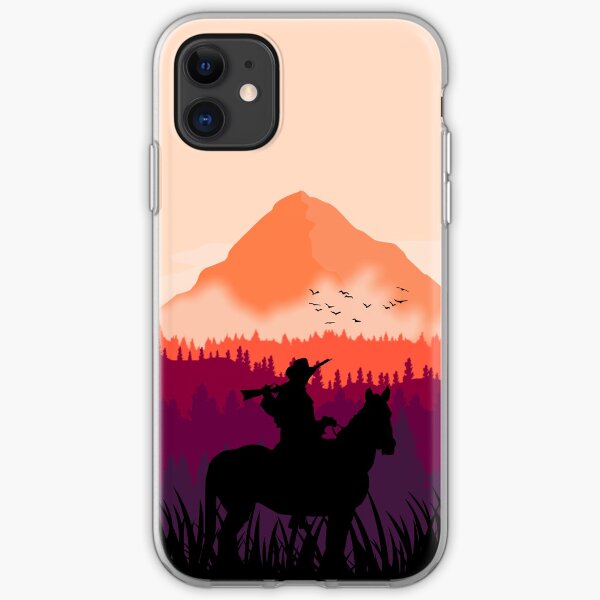 Far west sunset iPhone Soft Case