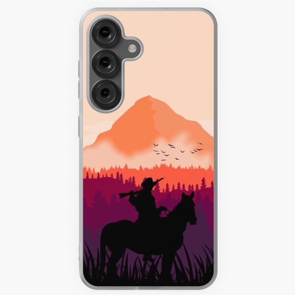 Vista previa del artículo con la obra «Atardecer en el salvaje oeste», diseñado y vendido por POSTBADMERCH.