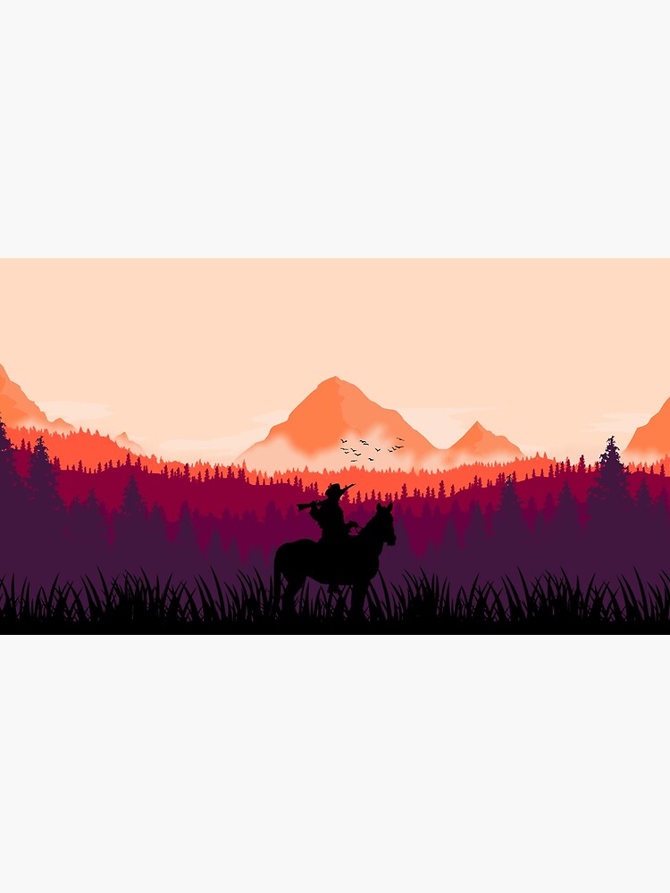 Thumbnail 3 of 3, Canvas Print, Far west sunset designed and sold by POSTBADMERCH.