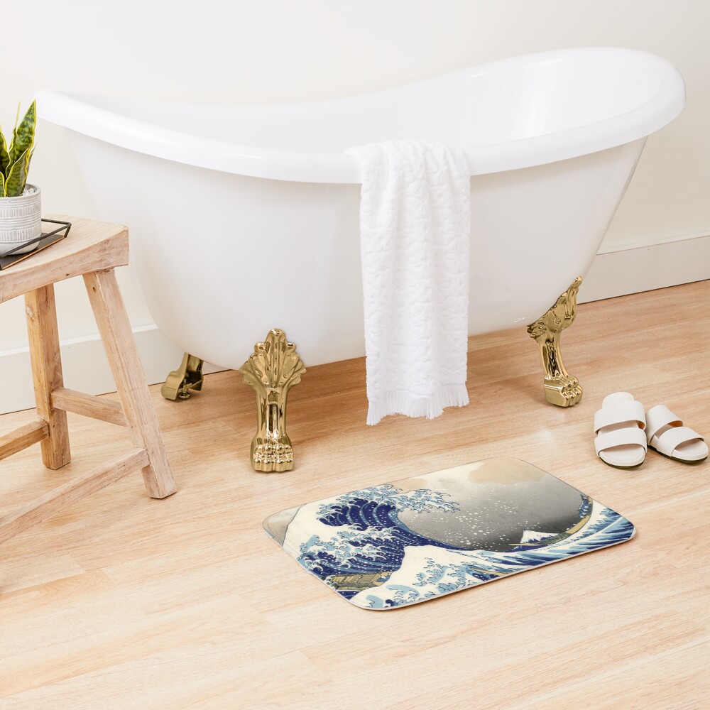 Great Wave Bath Mat