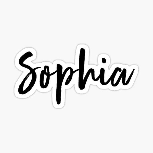 Sophia Name Stickers | Redbubble
