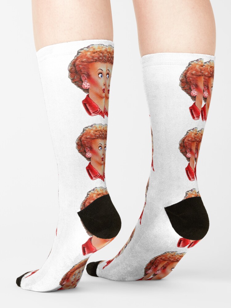 "lucille B redhead" Socks for Sale by GSunrise Redbubble