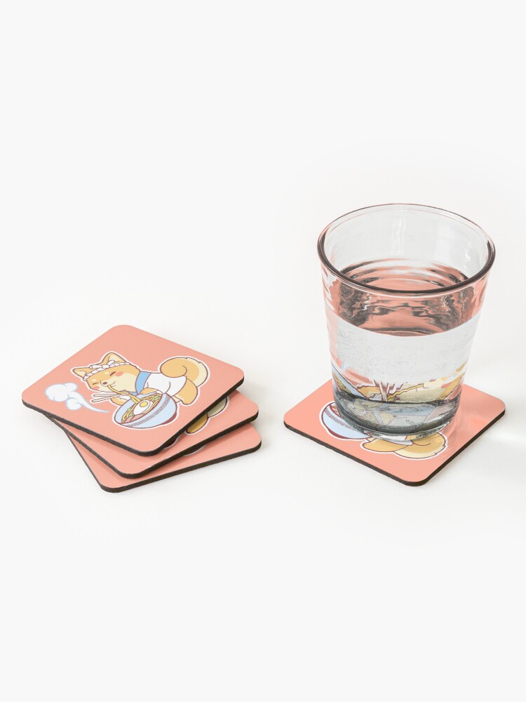 Alternate view of Ramen Shiba Coasters (Set of 4)