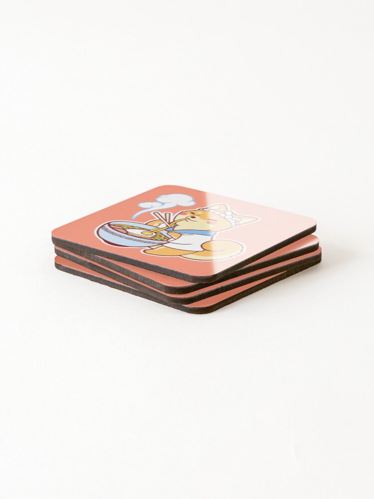 Alternate view of Ramen Shiba Coasters (Set of 4)