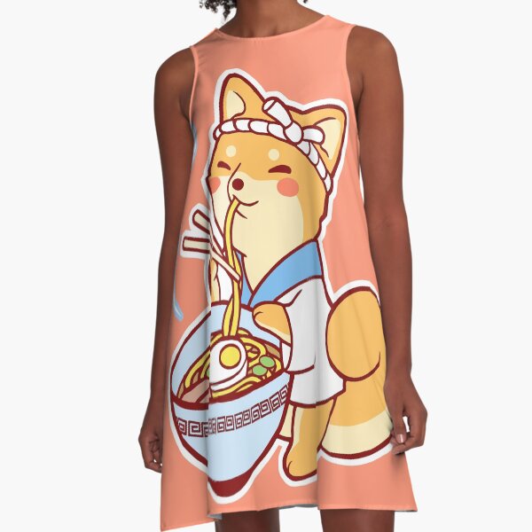 Ramen Shiba A-Line Dress