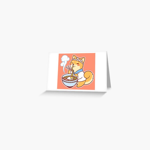 Ramen Shiba Greeting Card