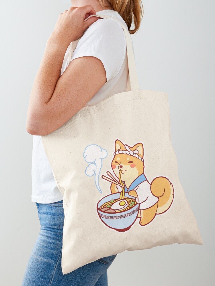 Thumbnail 1 of 5, Tote Bag, Ramen Shiba designed and sold by SarahJoncas.