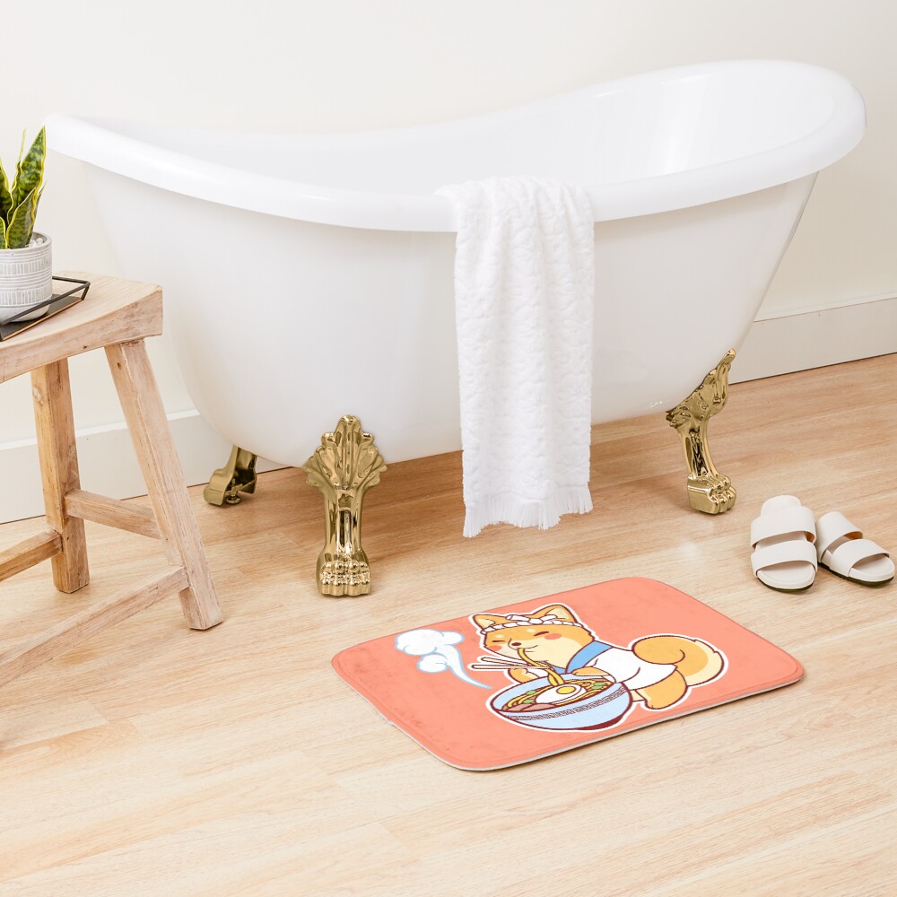 Ramen Shiba Bath Mat