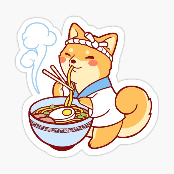 Ramen Shiba Sticker