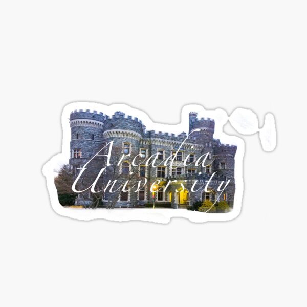 Arcadia University Castle Sticker