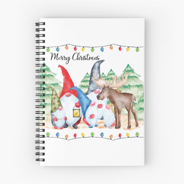 Item preview, Cute Christmas Festive Gnomes with Christmas Lights and Reindeer designed and sold by Exuberance4you.