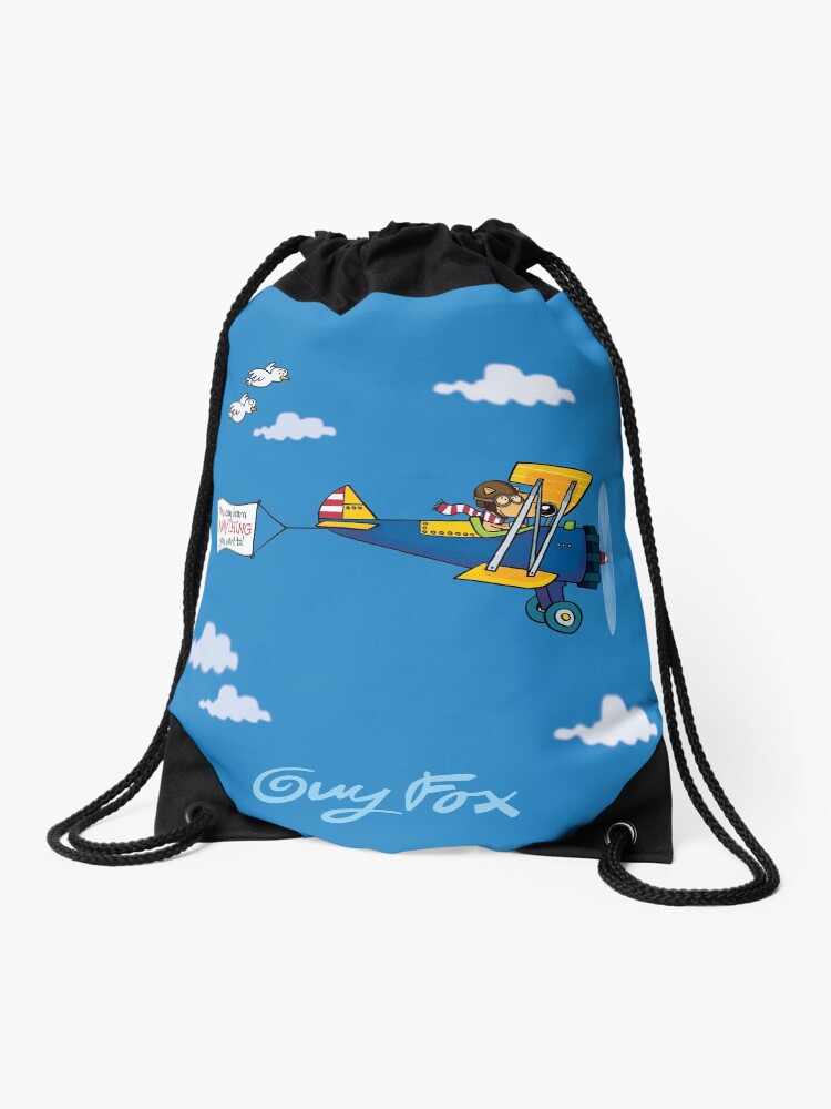 Thumbnail 1 of 3, Drawstring Bag, Guy Fox Flying designed and sold by GuyFox.