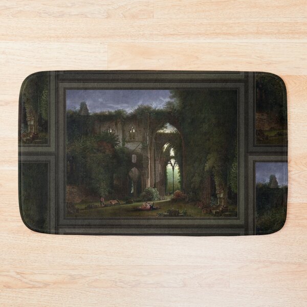 Item preview, Sketching the Ruins of Tintern Abbey by Samuel Colman Remastered Xzendor7 Old Masters Reproductions designed and sold by Xzendor7 Digital Art Creations.