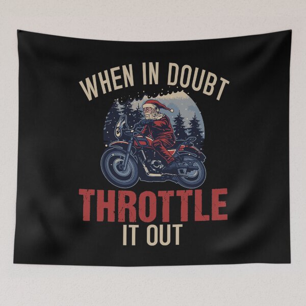 Item preview, Biker Christmas with Santa on a Motorcycle designed and sold by 4Craig.