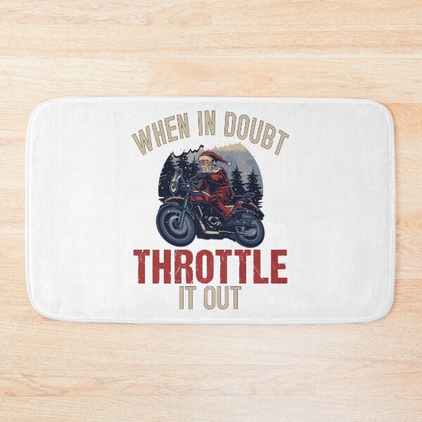 Item preview, Biker Christmas with Santa on a Motorcycle designed and sold by 4Craig.