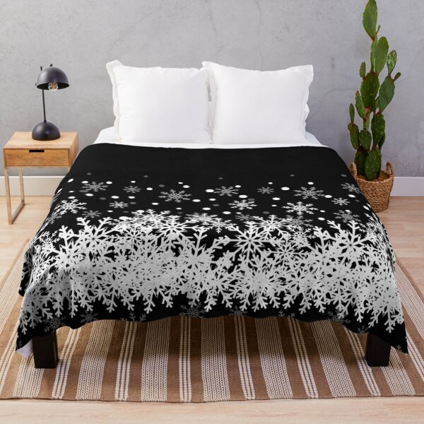 Item preview, Snow Black Background designed and sold by Sharon Schwalbe.