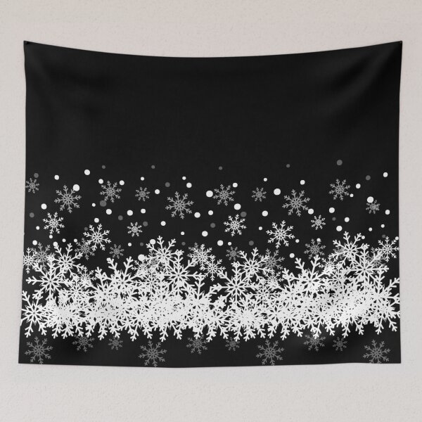 Item preview, Snow Black Background designed and sold by Sharon Schwalbe.