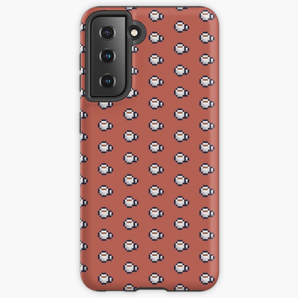 Tiny Pixel Art Coffee Mug Samsung Galaxy Phone Case