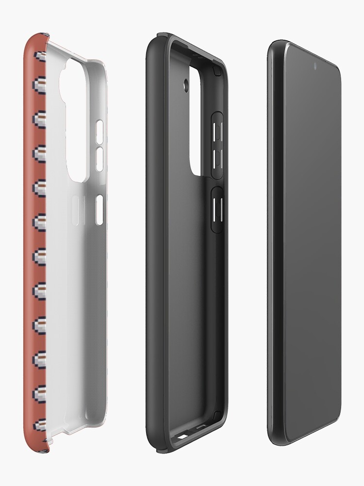 Alternate view of Tiny Pixel Art Coffee Mug Samsung Galaxy Phone Case