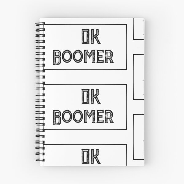 Item preview,  "OK Boomer" design 2 black and white  designed and sold by Lilehn-art.