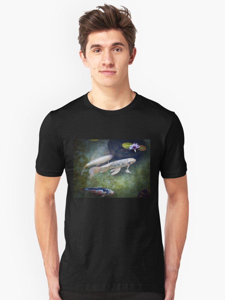 Alternate view of At The Koi Pond... Slim Fit T-Shirt