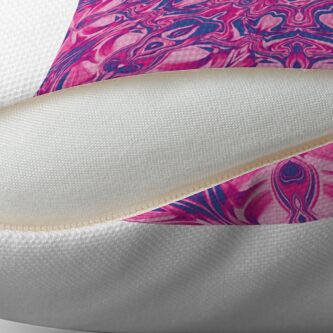 Alternate view of Liquefied Flow VI - Candy Pink Throw Pillow