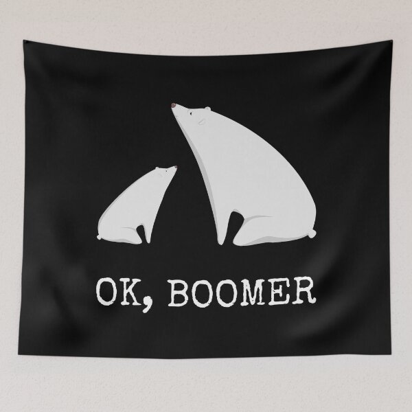 Item preview, Ok Boomer Meme Millennials Gen Z Funny Christmas Polar Bear designed and sold by r-silver.