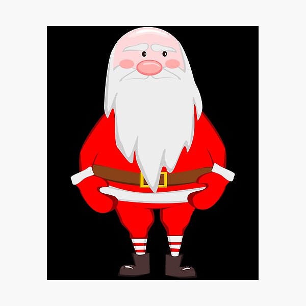 Item preview, Sad Santa without Hat - Cute Christmas Santa Claus Gift designed and sold by r-silver.